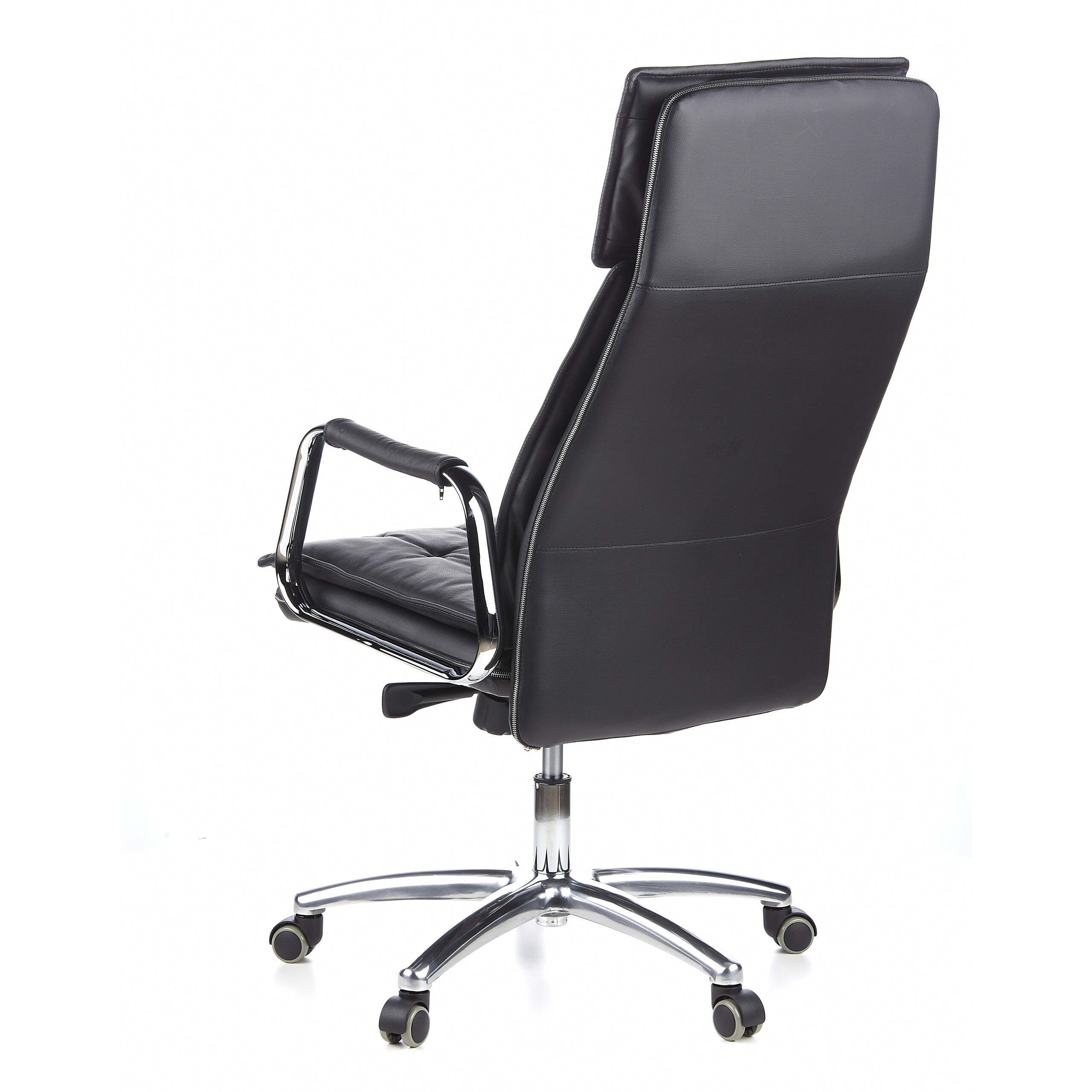 Drehstuhl Chefsessel Leder Bürostuhl XXL Schwarz Braun Weiß VILLA 20 hjh OFFICE - Bild 29 von 32