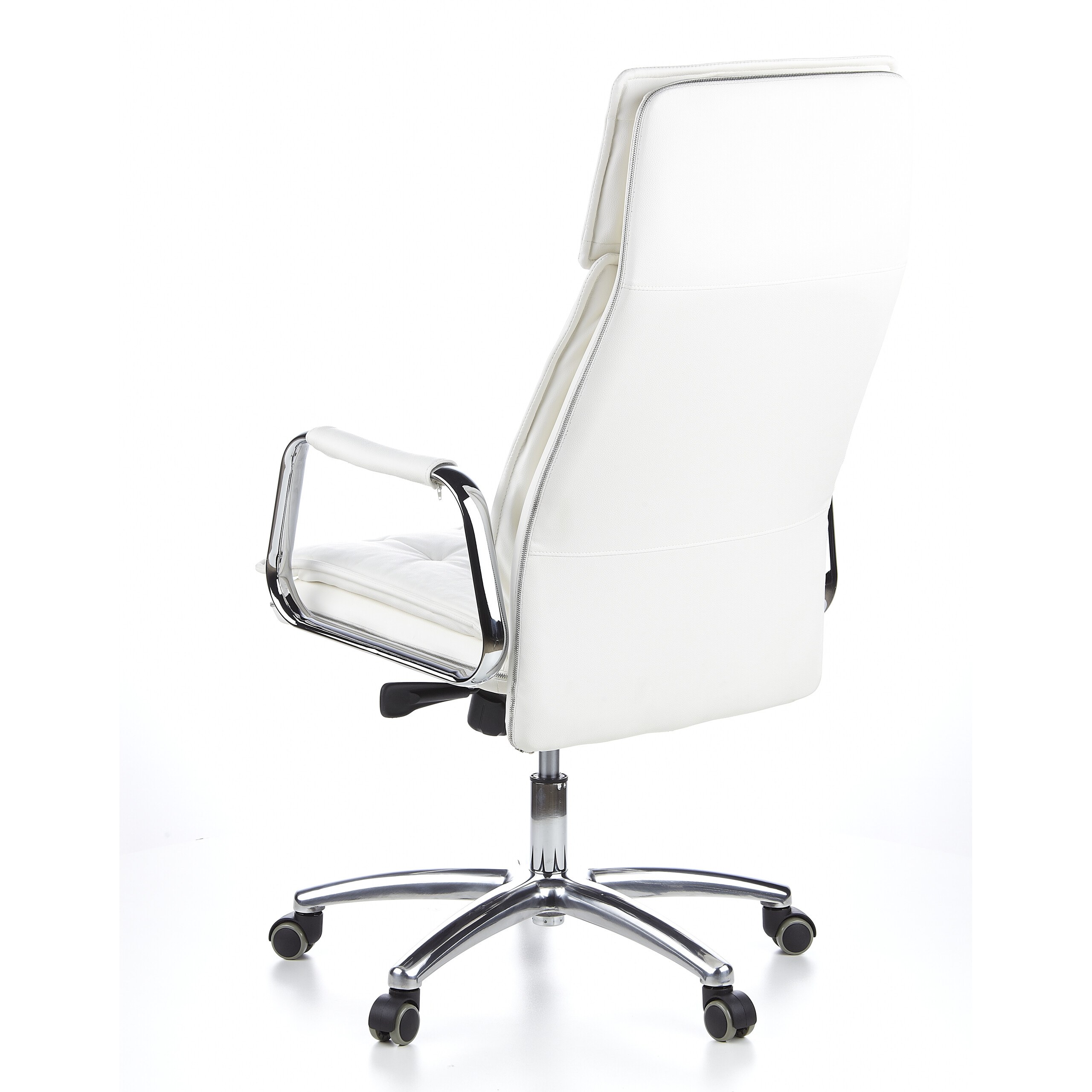 Drehstuhl Chefsessel Leder Bürostuhl XXL Schwarz Braun Weiß VILLA 20 hjh OFFICE - Bild 22 von 32