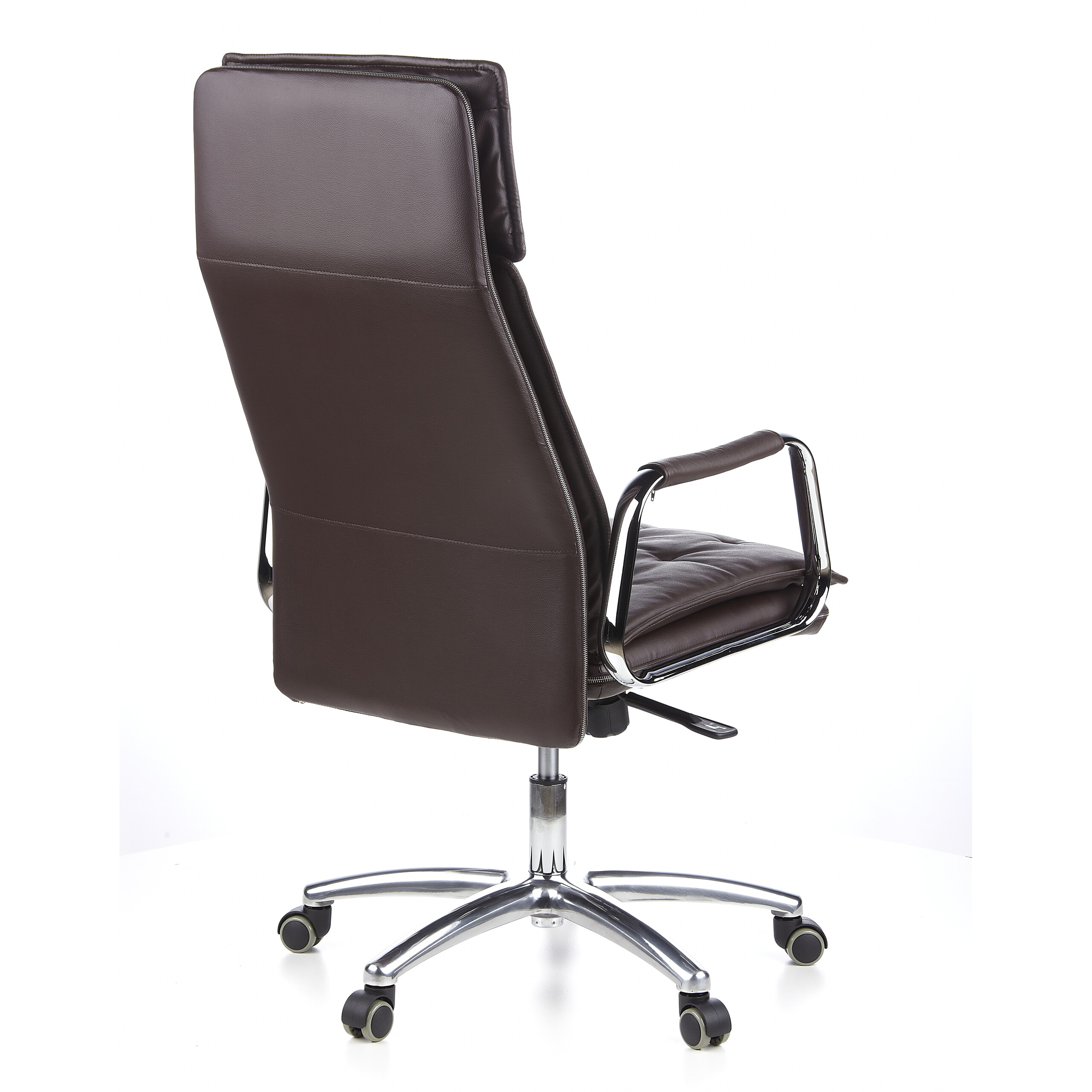 Drehstuhl Chefsessel Leder Bürostuhl XXL Schwarz Braun Weiß VILLA 20 hjh OFFICE - Bild 10 von 32