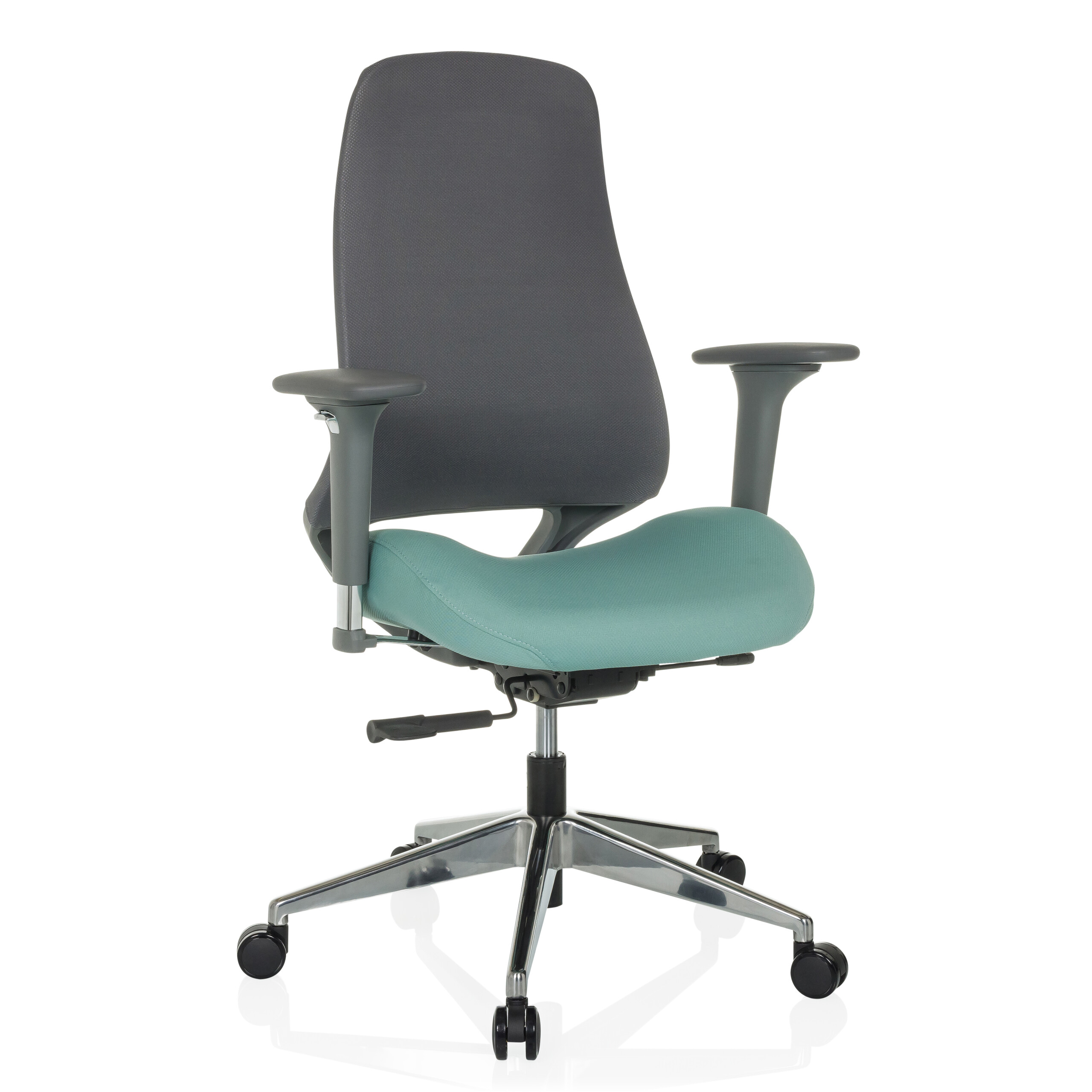 Bürostuhl ergonomisch geformt Muldensitz Drehstuhl Schreibtischstuhl hjh OFFICE - Bild 14 von 35