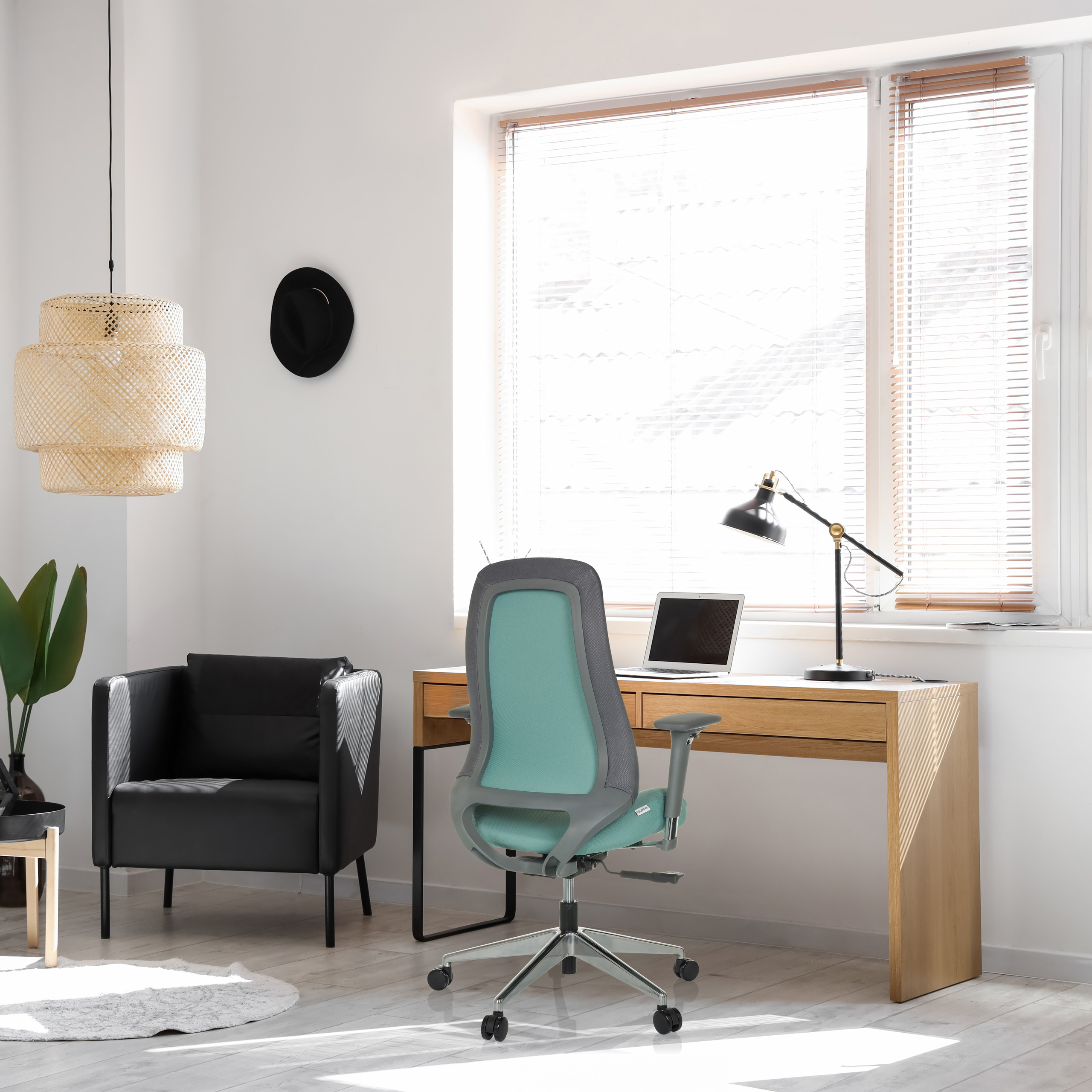 Bürostuhl ergonomisch geformt Muldensitz Drehstuhl Schreibtischstuhl hjh OFFICE - Bild 18 von 35