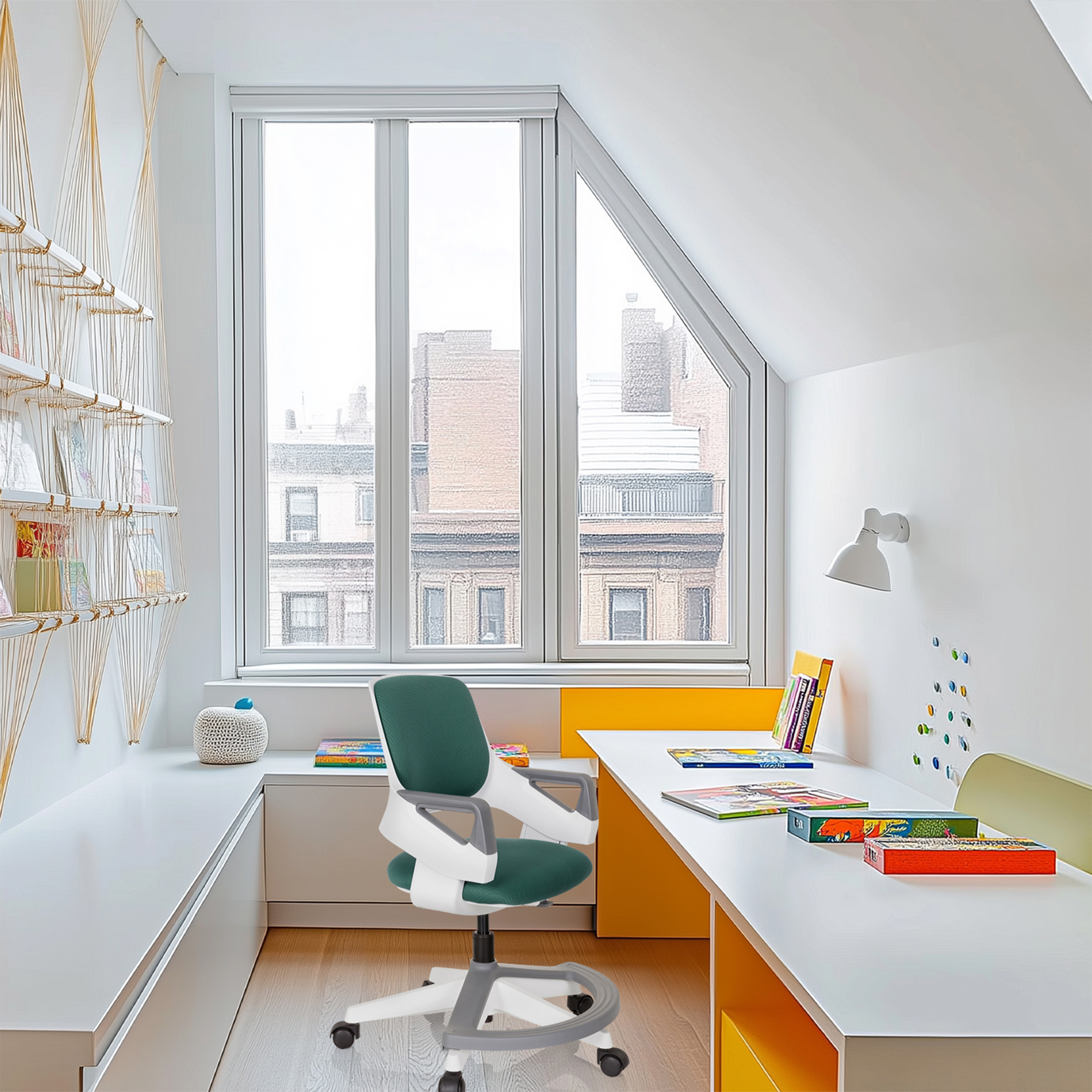 Kinder Drehstuhl Jugend Schreibtischstuhl Stoff mitwachsend KID FLEX hjh OFFICE - Bild 41 von 56