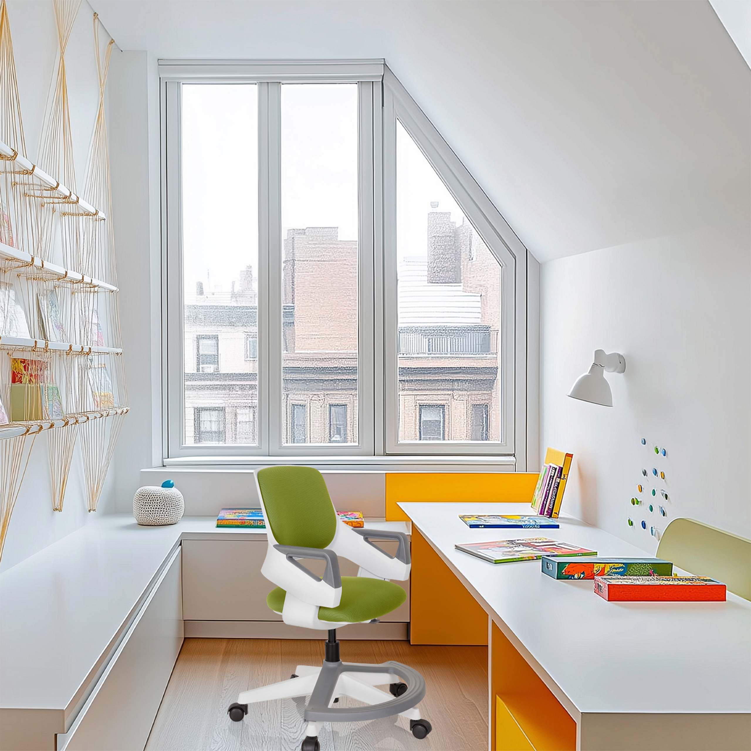 Kinder Drehstuhl Jugend Schreibtischstuhl Stoff mitwachsend KID FLEX hjh OFFICE - Bild 29 von 56