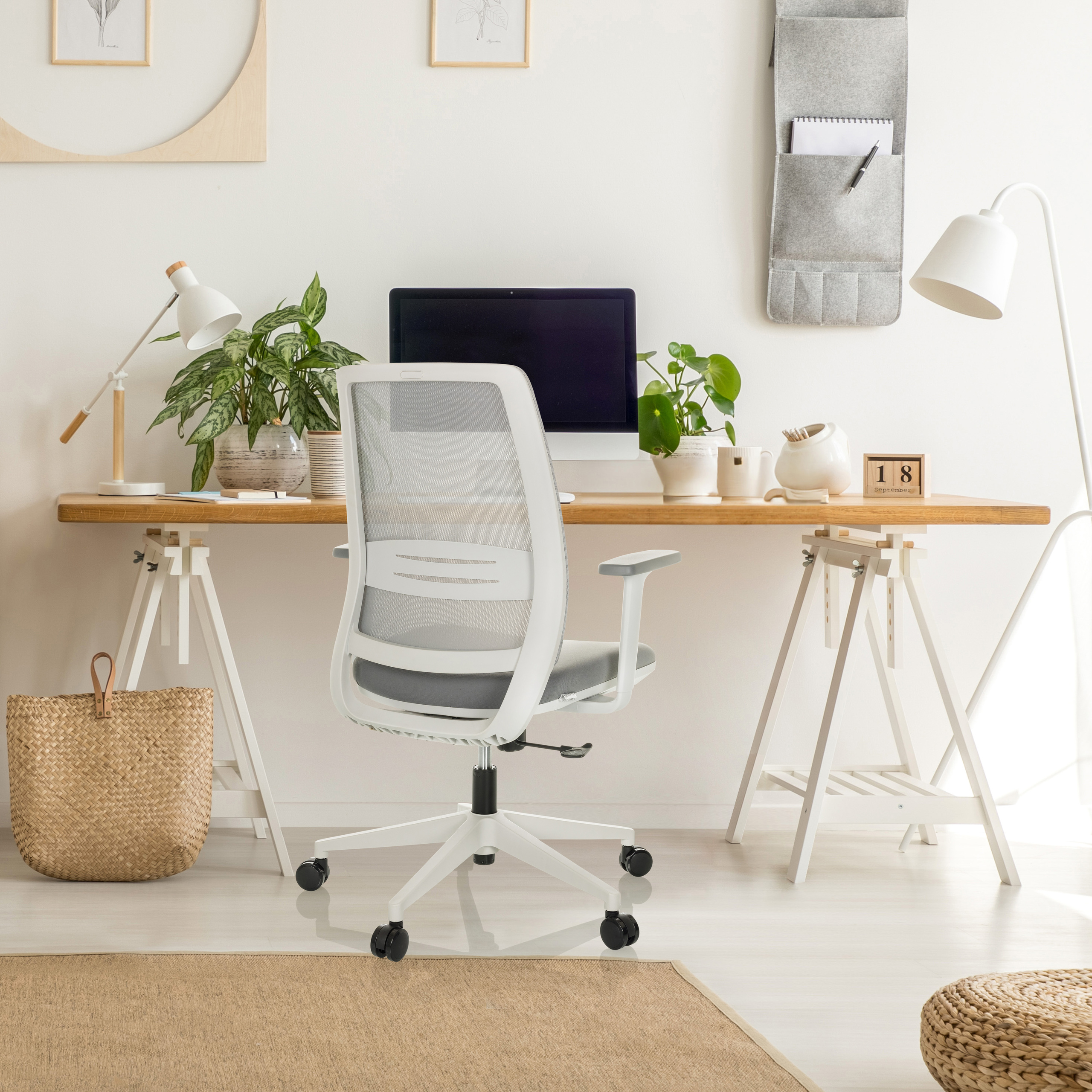 Schreibtischstuhl Bürostuhl ergonomisch Mesh Drehstuhl PROFONDO Netz hjh OFFICE - Bild 18 von 24