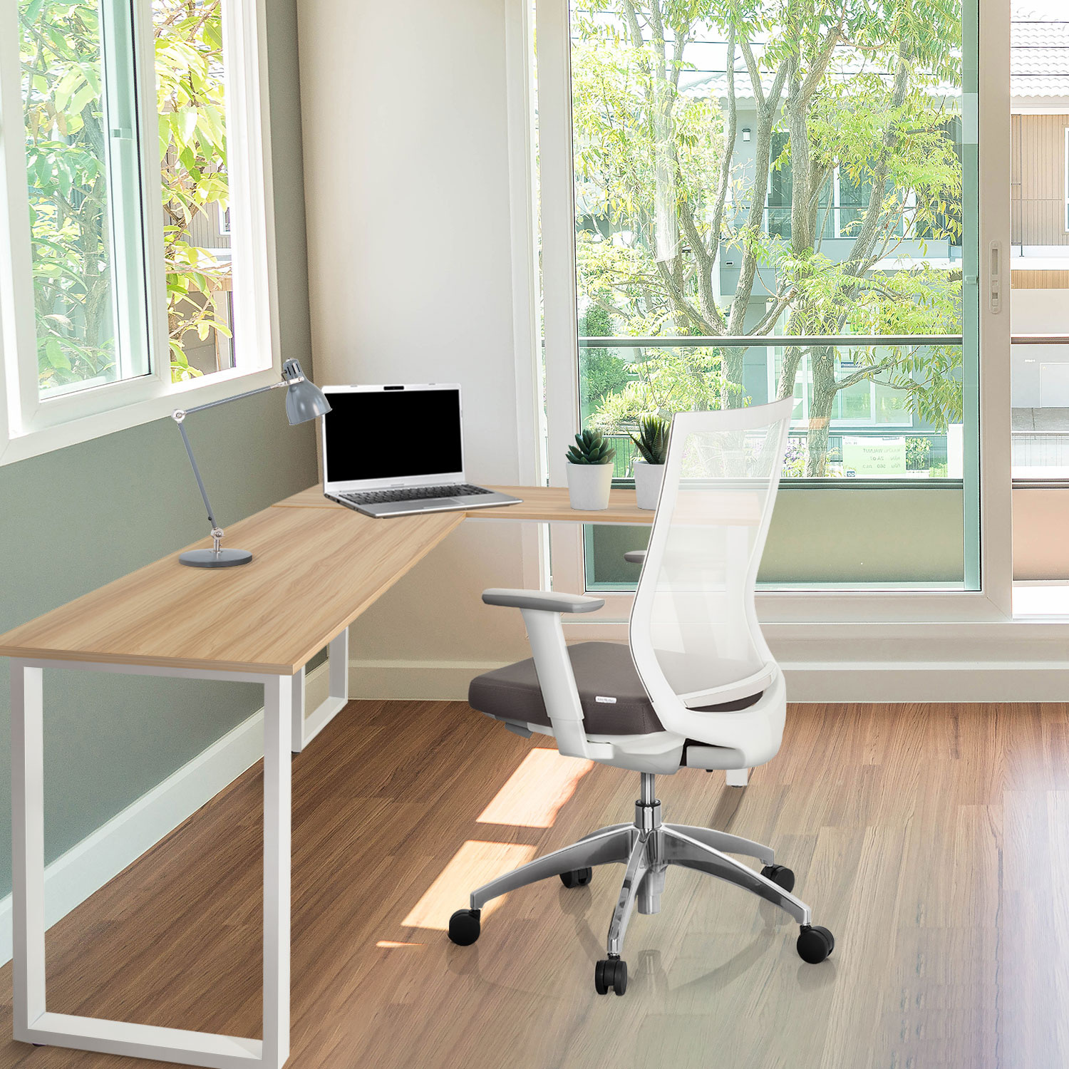 Computertisch Eckschreibtisch Winkelschreibtisch 165x120cm WORKSPACE BASIC I - Bild 14 von 40