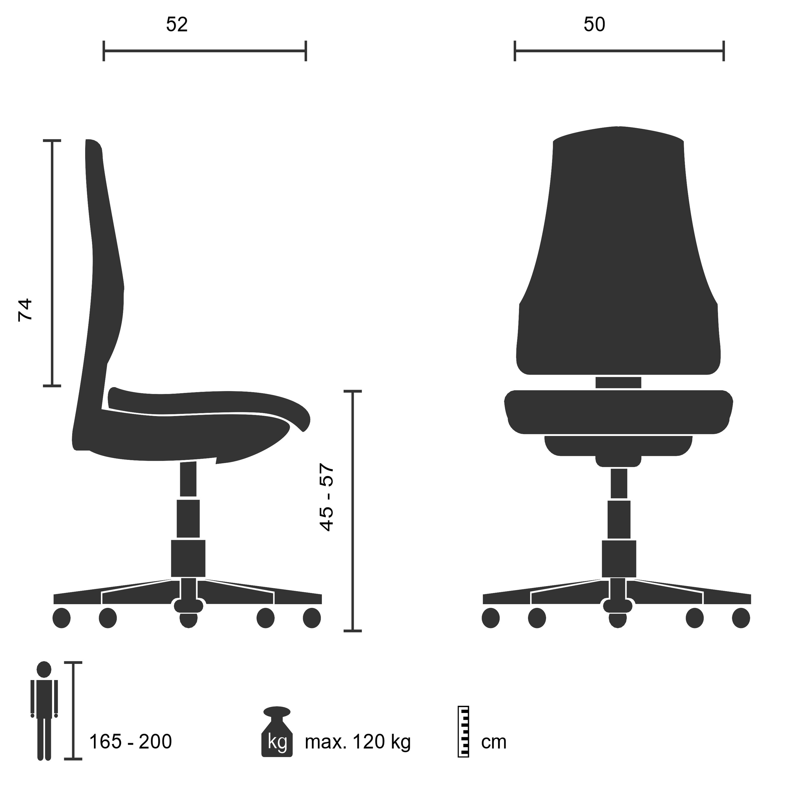 Bürostuhl Drehstuhl Schreibtischstuhl Chefsessel Leder XXL MONZA 20 hjh OFFICE - Bild 10 von 34